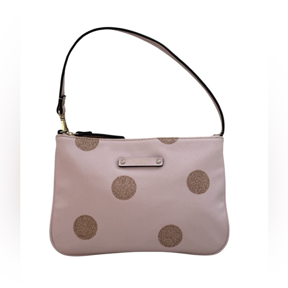 ❌SOLD❌ Kate Spade Clutch with Glittery Polka Dots - Picture 1 of 7